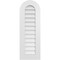 Ekena Millwork Round Top Surface Mount PVC Gable Vent: Non-Functional, w/ 3-1/2"W x 1"P Standard Frame, 14"W x 40"H GVPRT14X4001SN - alternate 1